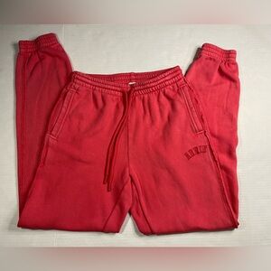 Aerie Burnt Orange Red High Rise Jogger Sweatpants Sz XS Gym Activewear Sports